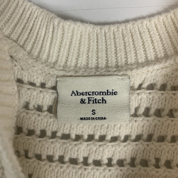 Abercrombie & Fitch Tank Top Womens Small Open Knit Crop Preppy Casual Boho S - Picture 3 of 6